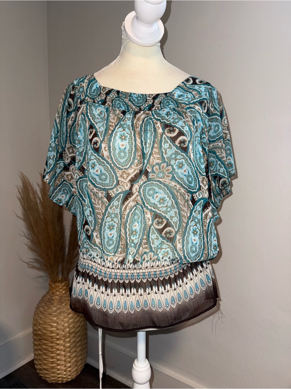 Mudd Paisley Blouse